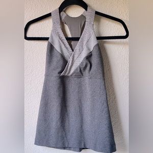 Lululemon Racerback gray crisscross tank